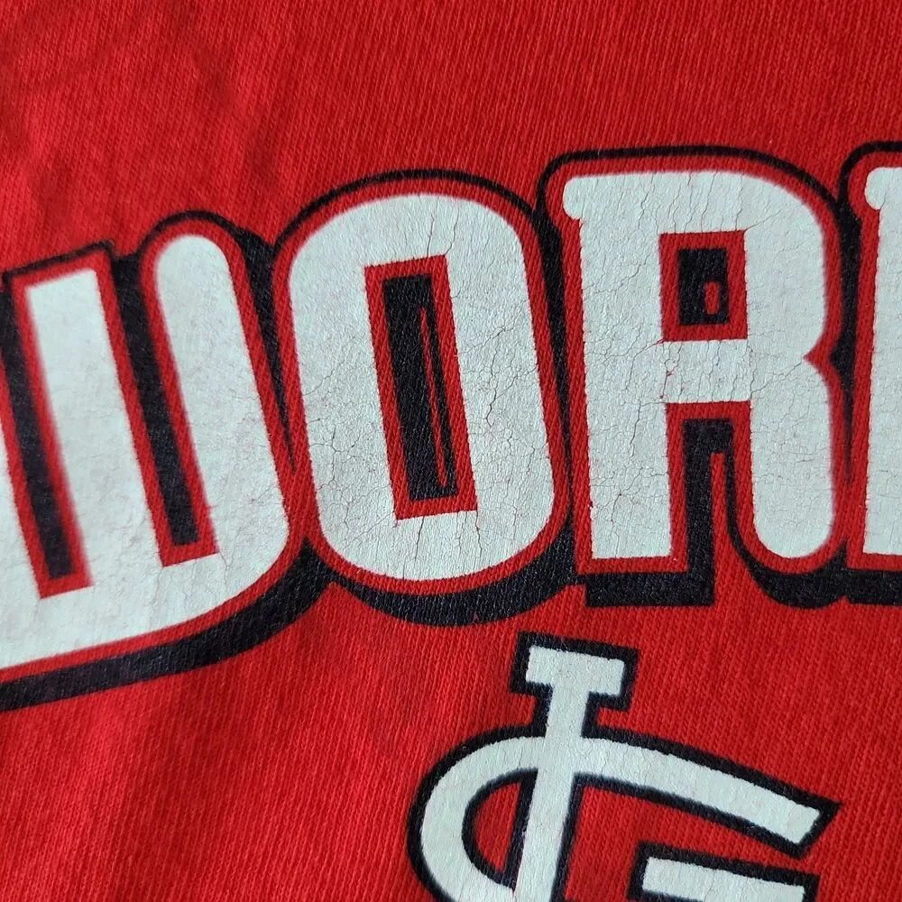 Vintage Adidas 2006 World Series Shirt Long Sleeve St Louis Cardinals vs Tigers